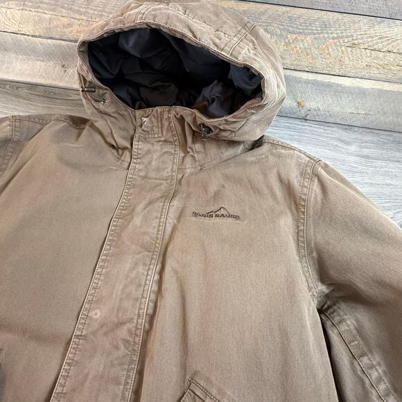 Eddie Bauer North Slope EB600 Jacket Size L Fill Power Goose Down Puffer Hooded - Picture 14 of 16